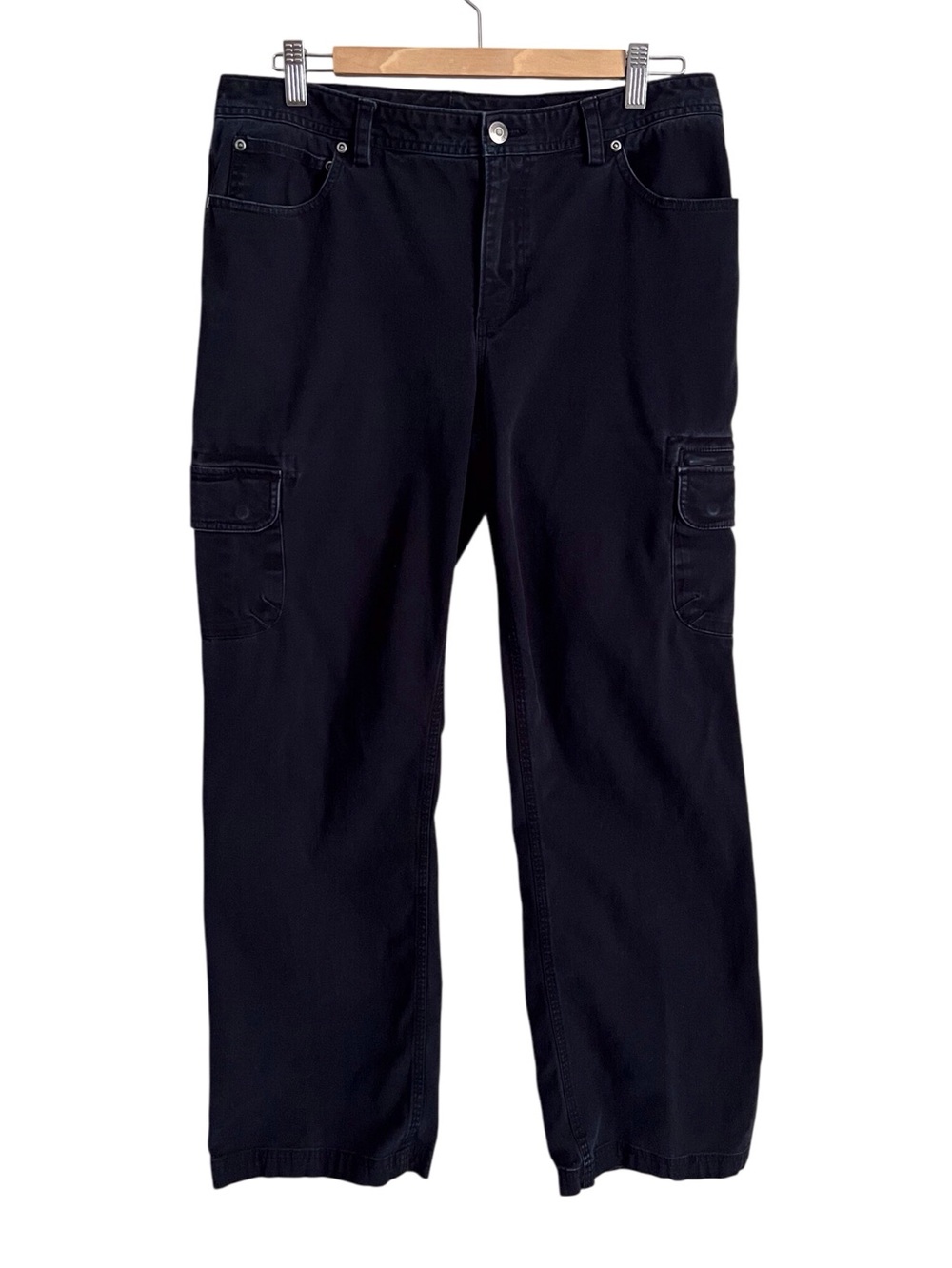 Duluth Women’s Cargo Pants Work Outdoor Gorpcore Washed Black USED Size 12 x 31